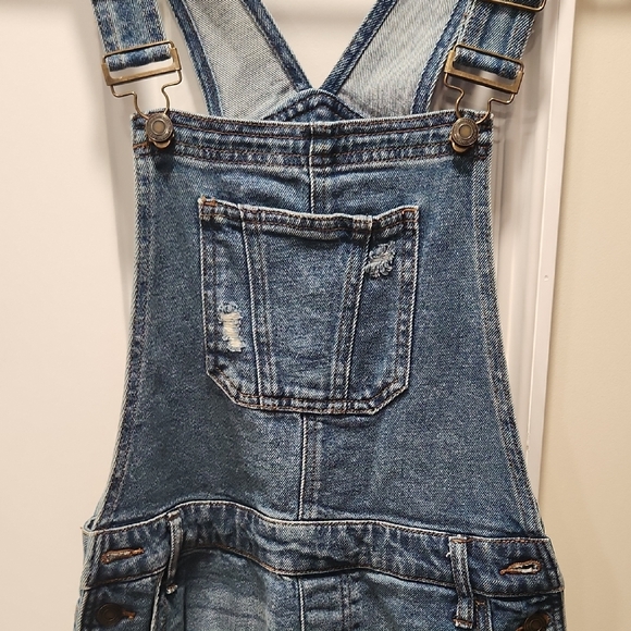 SO Women's Blue Denim Overalls - Picture 6 of 6